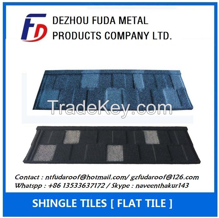 Africa Hot Sale Roofing Material Fashion Colorful Stone Coated Metal Roof Tiles