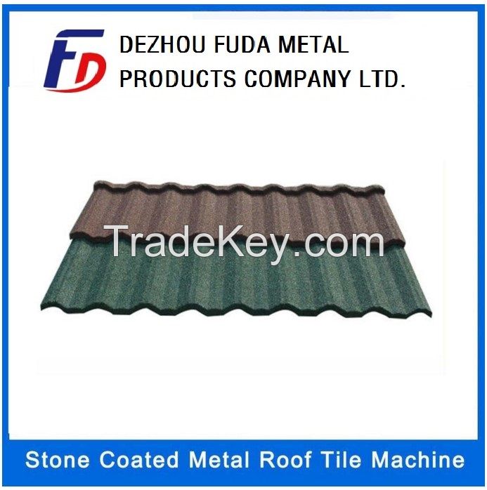 Africa Hot Sale Roofing Material Fashion Colorful Stone Coated Metal Roof Tiles