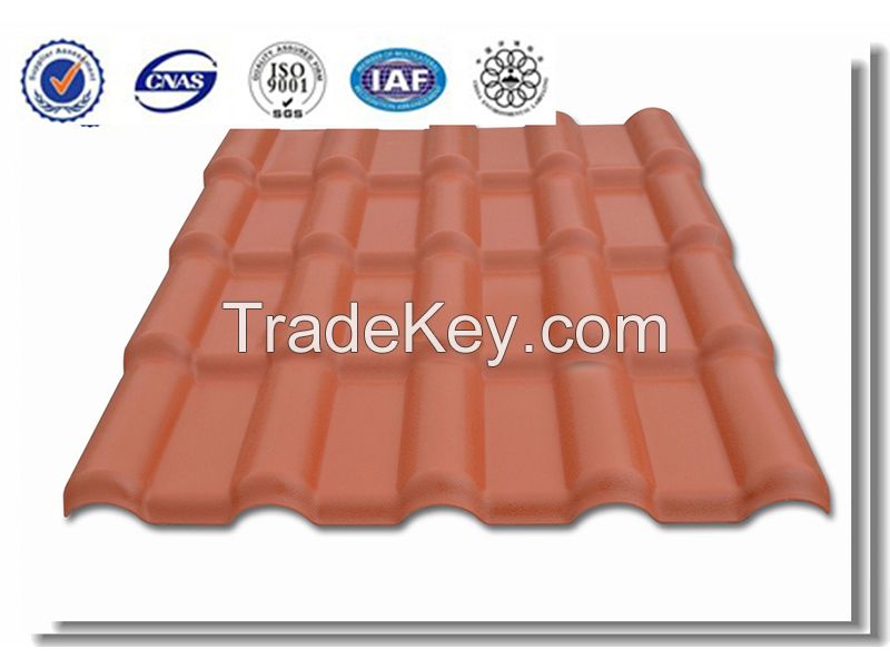 Resin Roof Tile  Asa PVC Coated Synthetic Resin Tile