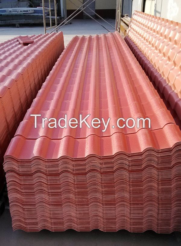 Fadeless PVC plastic ASA synthetic resin roof tiles