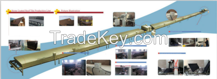 Colorful Stone Chip Coated Metal Roof Tile(Manufacture) Roof Tile Production Line