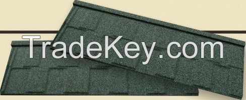 STONE COATED GALVANIZED SHEET ROOF TILE - FLAT TILE