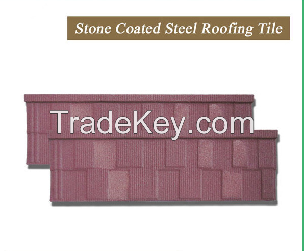 Customized color STONE COATED ROOF TILE