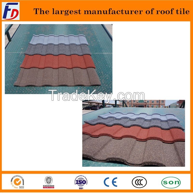 China Useful Stone Coated Roofing Tiles