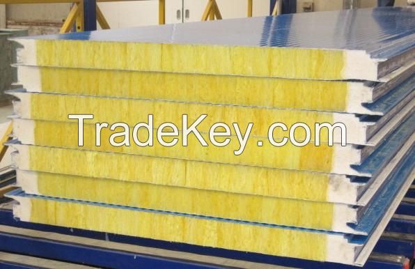 Glass Wool Insulated Roof Aluminium Sandwich Panel