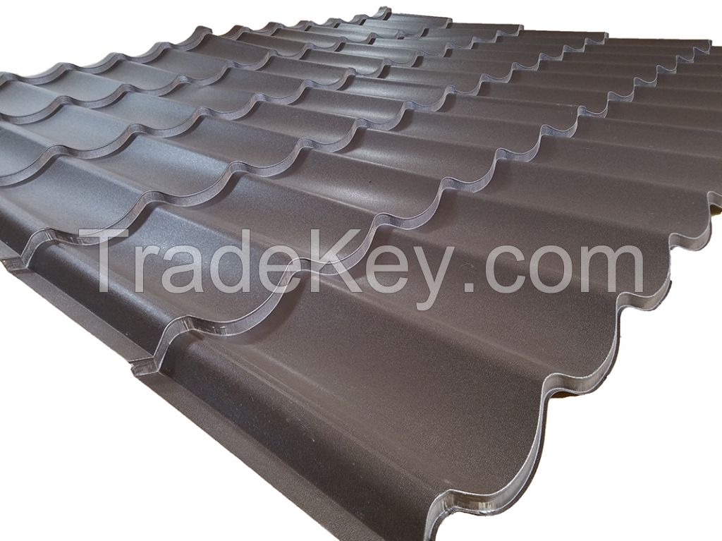 low price color coated galvalume metal roofing baikal stone tiles for house