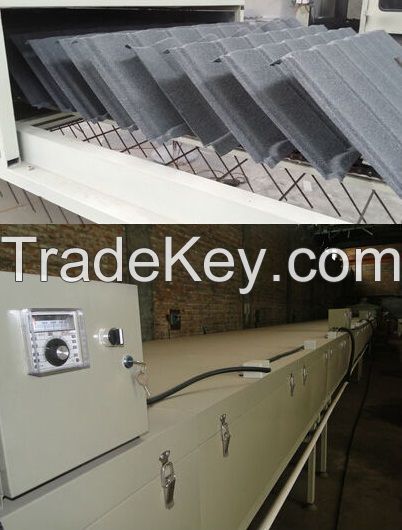 Steel Tile colorful stone coated steel roof tile machine production line