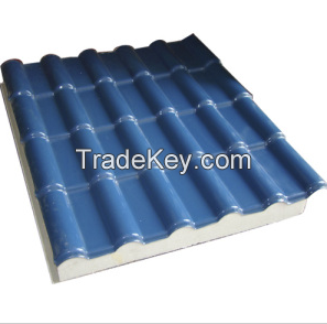 China Long Span Synthetic PVC Resin Spanish Style Roof Tile for Villa
