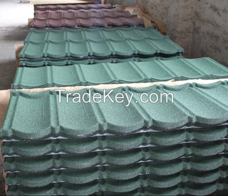 Galvanized Corrugated Roofing Sheet Lightweight Building Material Stone Coated Metal Roof Tiles