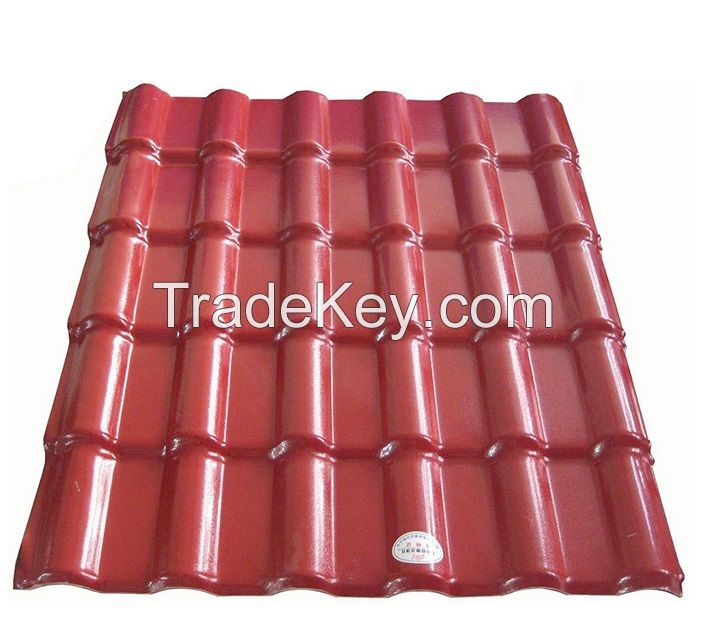 Building material pvc roof covering synthetic resin roofing tile