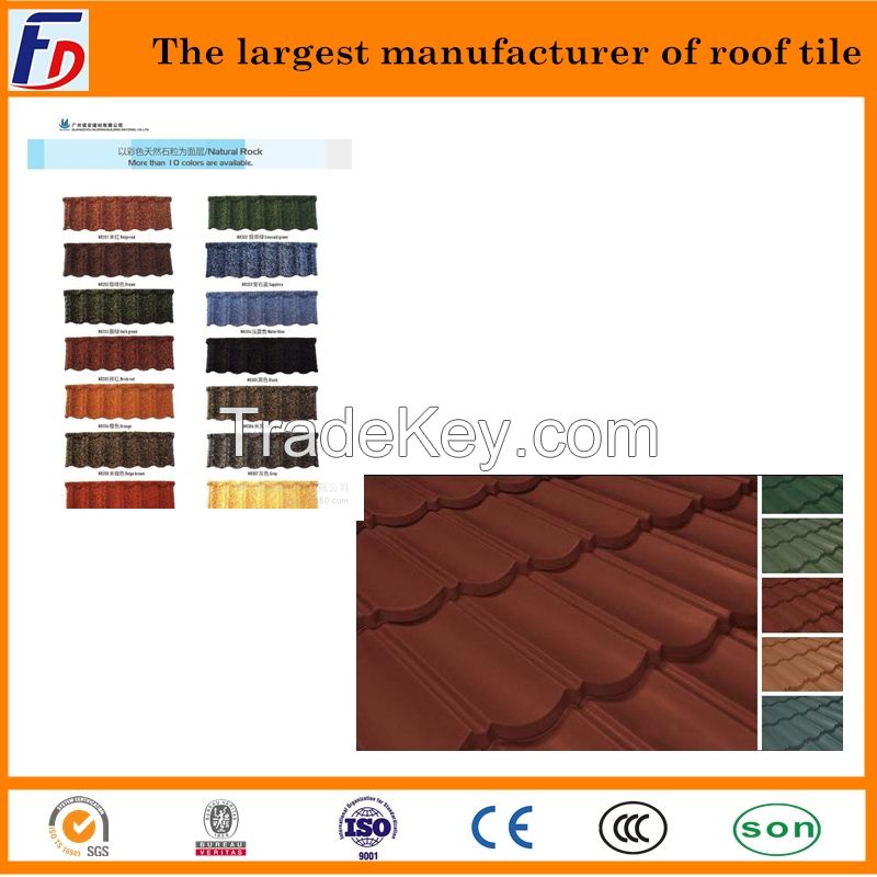 colorful stone coated roof tile In Zimbabwe Cameroon Comoros Cote d'Ivoire Kenya Liberia
