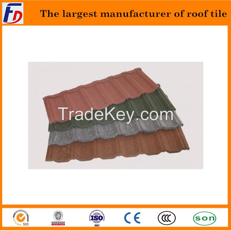 Good New strong aluminum stone coted metal tile