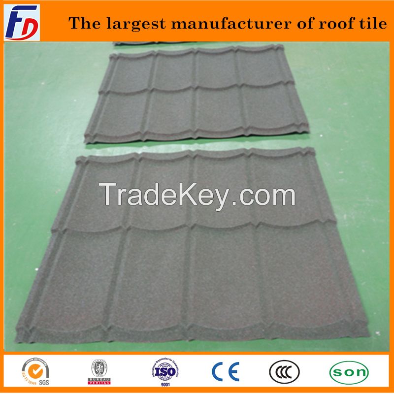CHINESE Big Sale Colorful Stone Coated Steel Roof Tiles