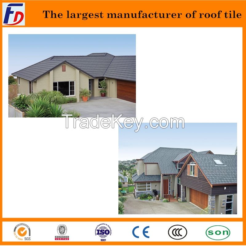 Best sales Factory stone coted steel roof tiles chinese style roof tile