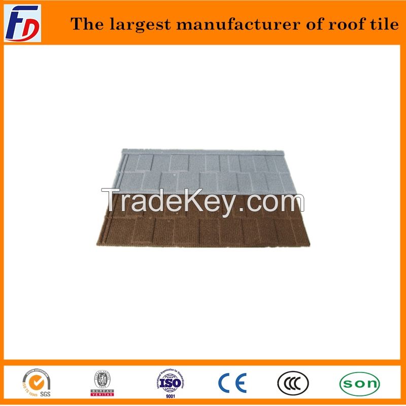 Best quality Stone Coated Chip Steel Roof Tile (Metal Roofing Sheets)