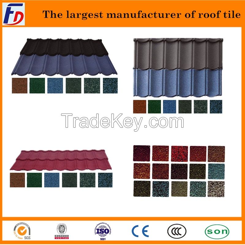 Durability Galvanized Stone Coated Roof Tile