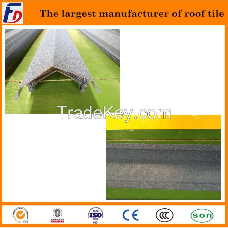 The 2016 Building Material Classical Colourful sapphire Stone Coated Metal Roof Tiles