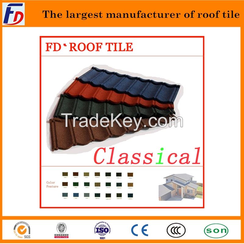 Fuda Stone Coated Roof Tile Hot Selling Building Material