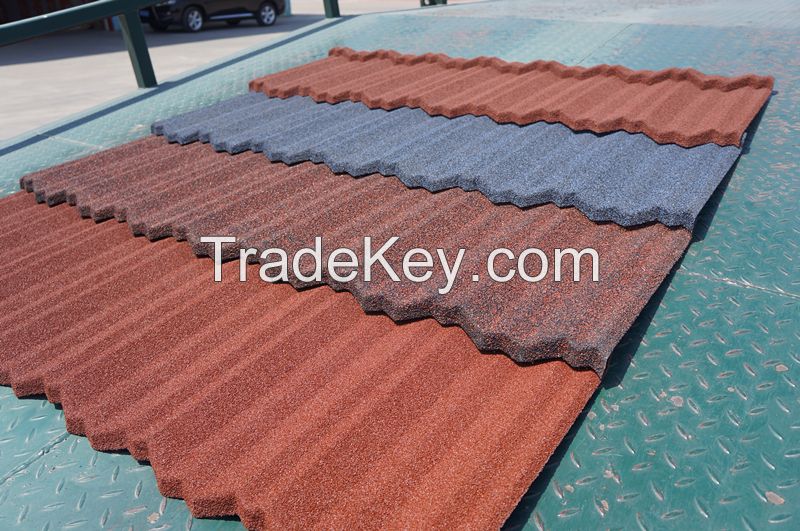 STONE CHIP COATED GALVANIZED SHEET ROOF TILE - NOSEN TILE