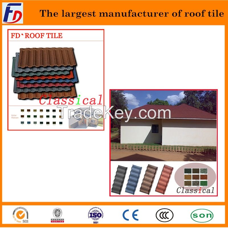 Stone Coated Roof Tile Hot Selling Building Material from Fuda Group