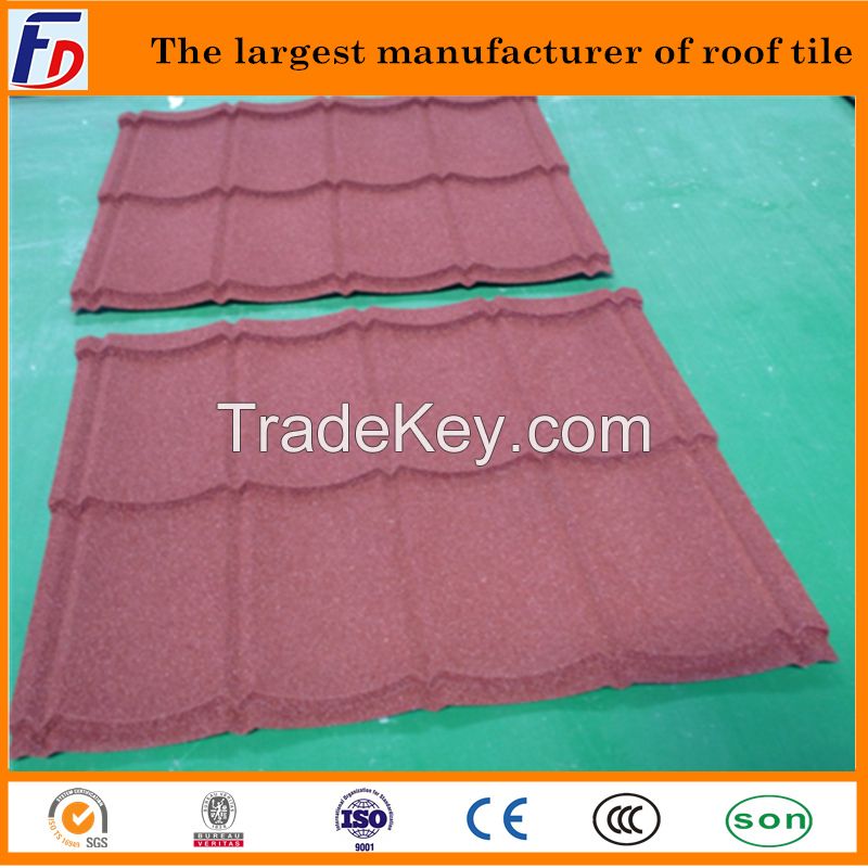 HOT Sale FACTORY Colorful Stone Coated Steel Roof Tiles