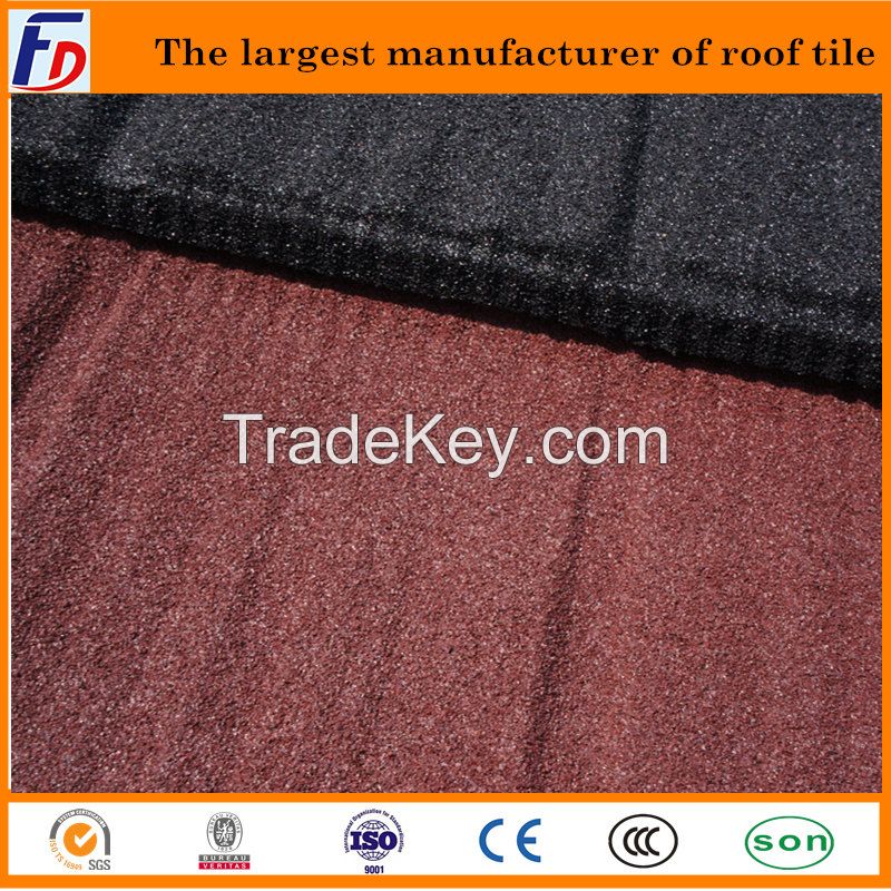Soncap Certificate Colorful Fashion Roofing Material Stone Coated Metal Roofing Tiles ...