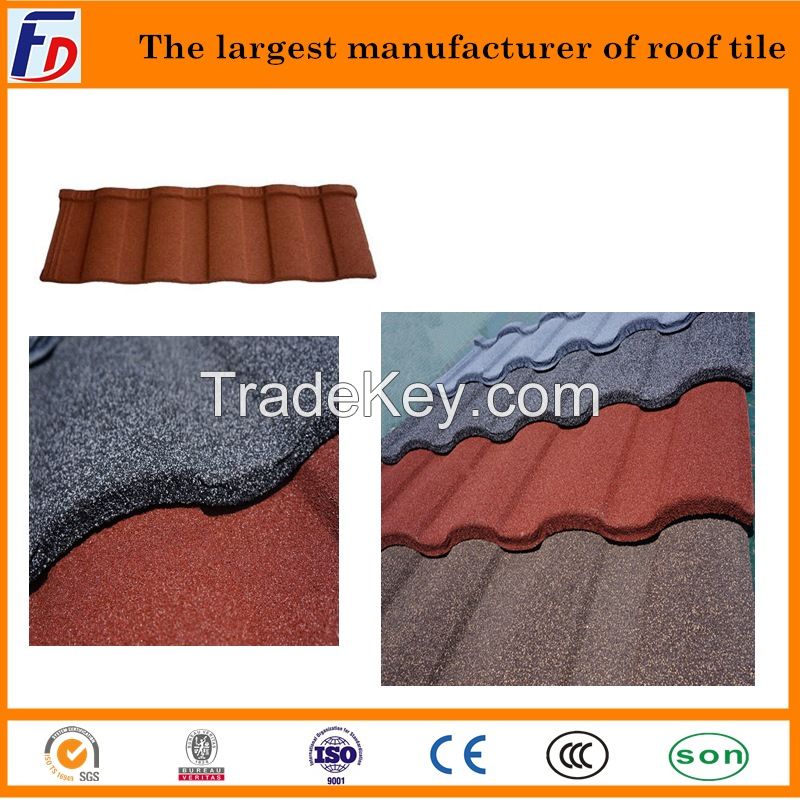 STONE COATED GALVANIZED SHEET ROOF TILE - ROMAN TILE