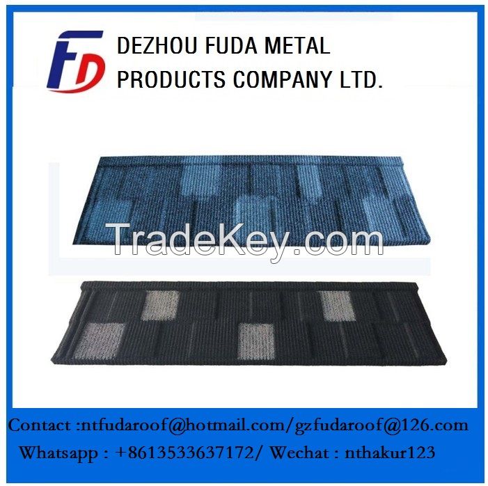 Manufacture color Shingle roof philippines hot sale stone coated shingles with best price