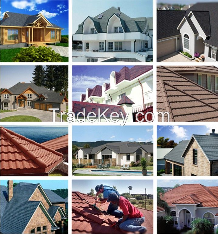 steel roofing tile/villa roofing/building material roof tile sheet