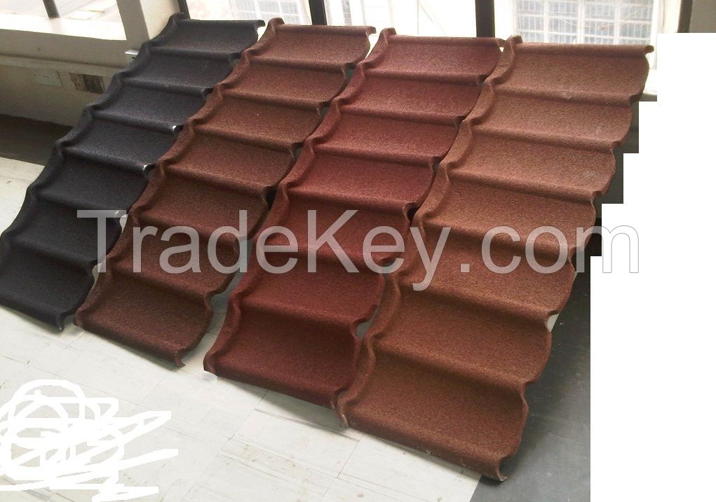 Stone coated cheap roofing materials for house, roofing sheet
