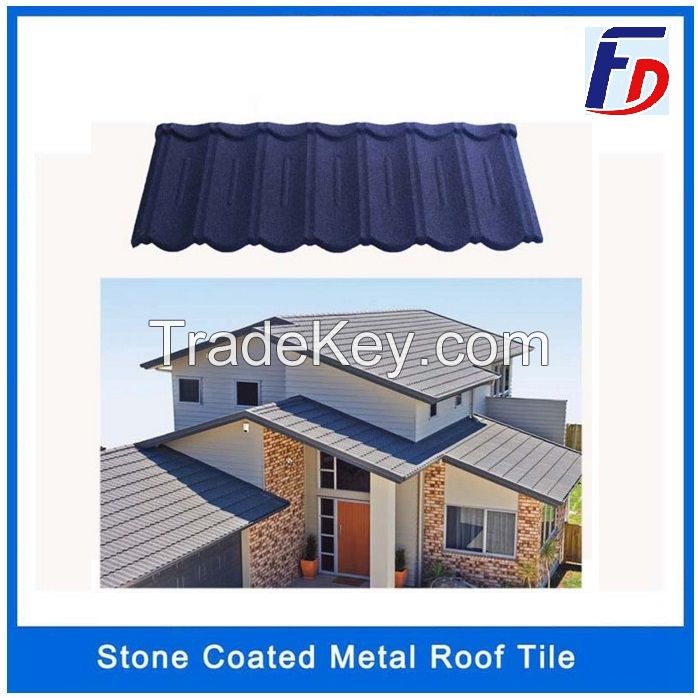 Sand coated best quality zinc-aluminum cheap roof tile