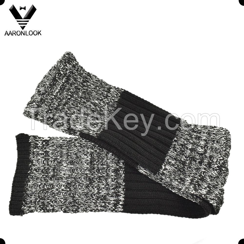 fashionable acrylic knitted men winter scarf