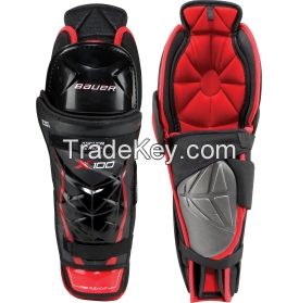 Bauer Junior Vapor X 100 Ice Hockey Shin Guards 