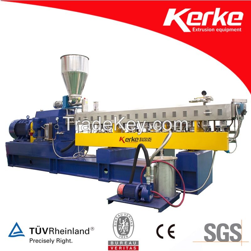 Twin Screw Extruder with Die Face Hot Cutting System