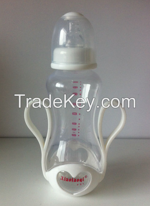 260ML PP big arc baby bottle with handles