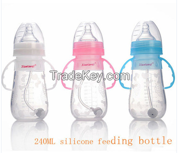 140ML silicone feeding bottle for baby