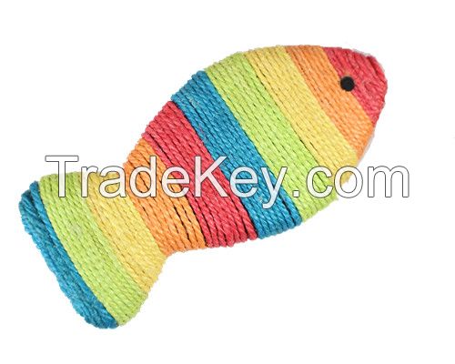 Sisal Fish Scratching Board for Kitten Toy