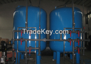 Carbon steel epoxy painting storage tank sand filter carbon vessel 