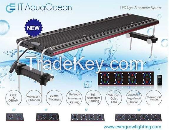 2016 EVERGROW New wirelless 6 channels Automatically led aquarium light