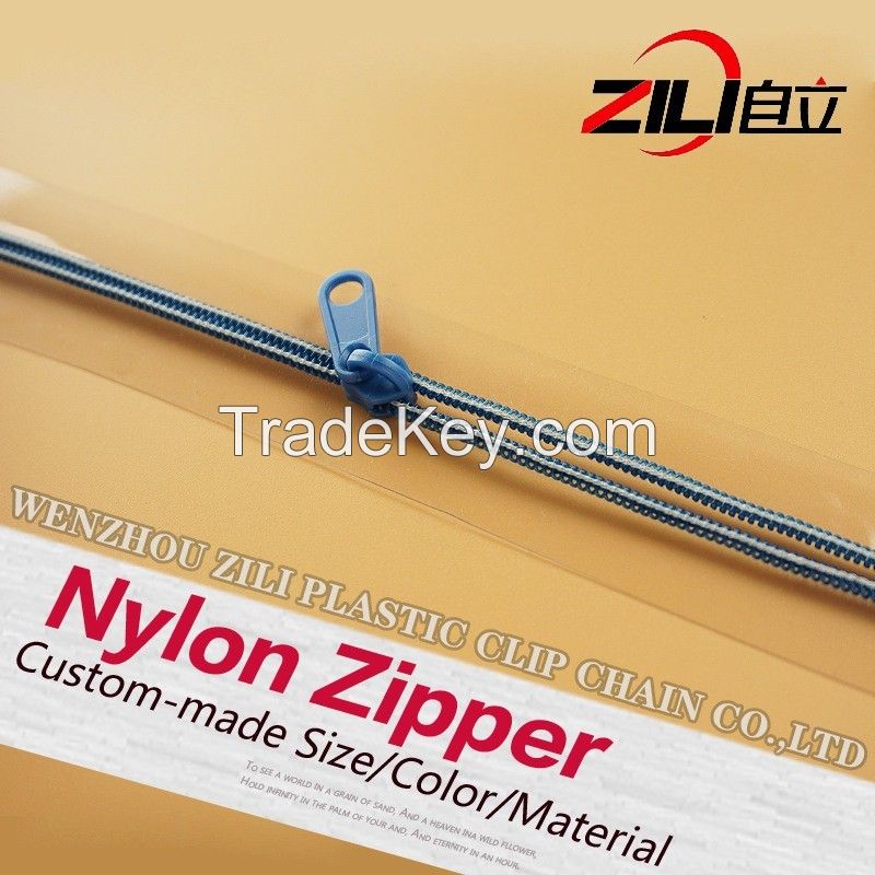 High Quality 3# 5# Factory Direct Sale High Quality PE Nylon Zipper