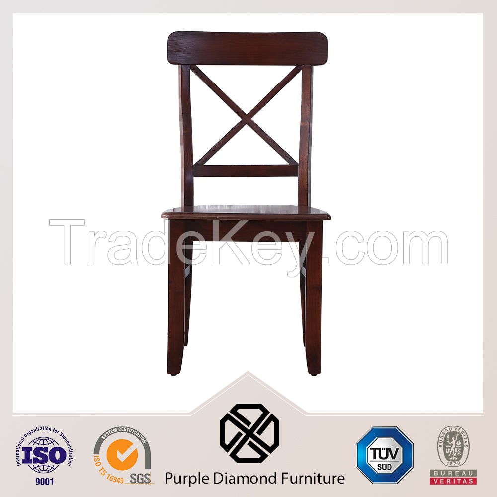 Cross Back Dining Chair X-Back Wood Chair Dining Chair