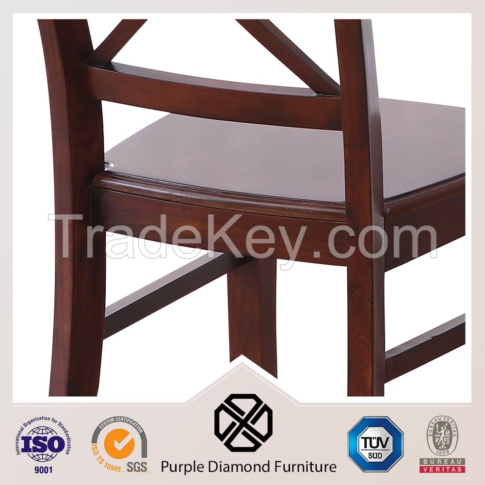 Cross Back Dining Chair X-Back Wood Chair Dining Chair