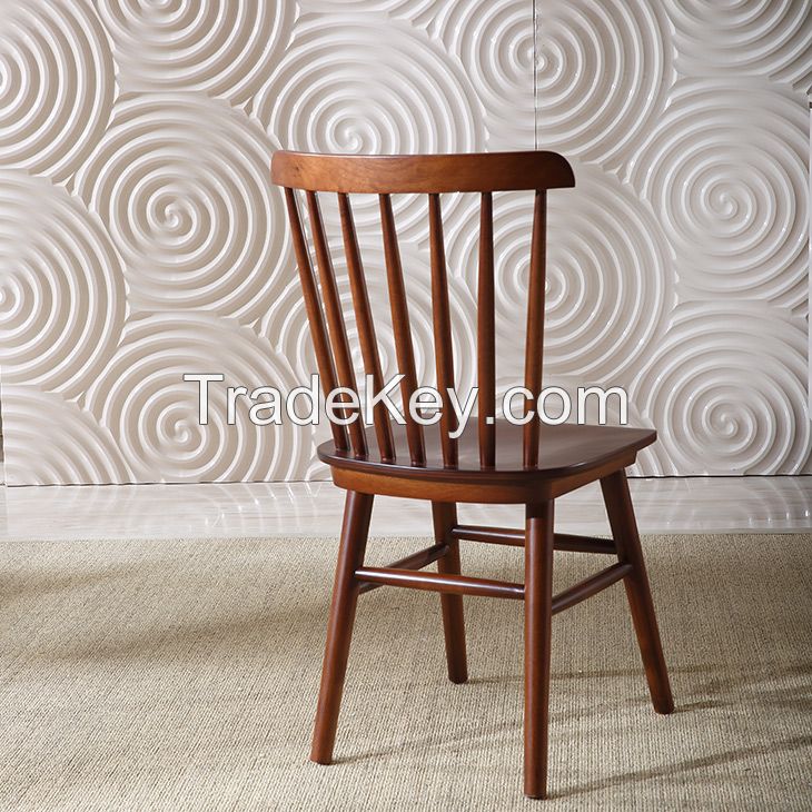 Solid Wood Dining Chair Windsor Chair Slat Chair