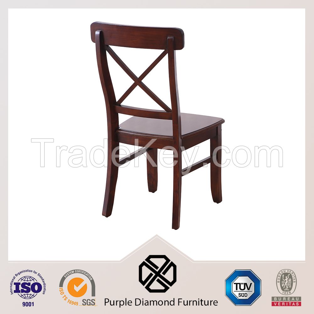 Cross Back Dining Chair X-Back Wood Chair Dining Chair