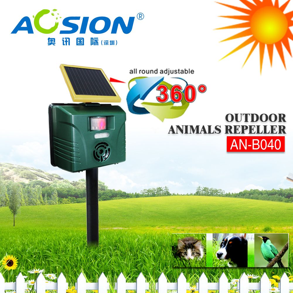 Aosion AN-B040 solar electric animal repeller pest control repellent