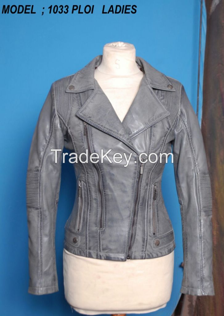 New Fashion Women 100%  Original Lamb Leather Fashion jacket Coat IUI 873