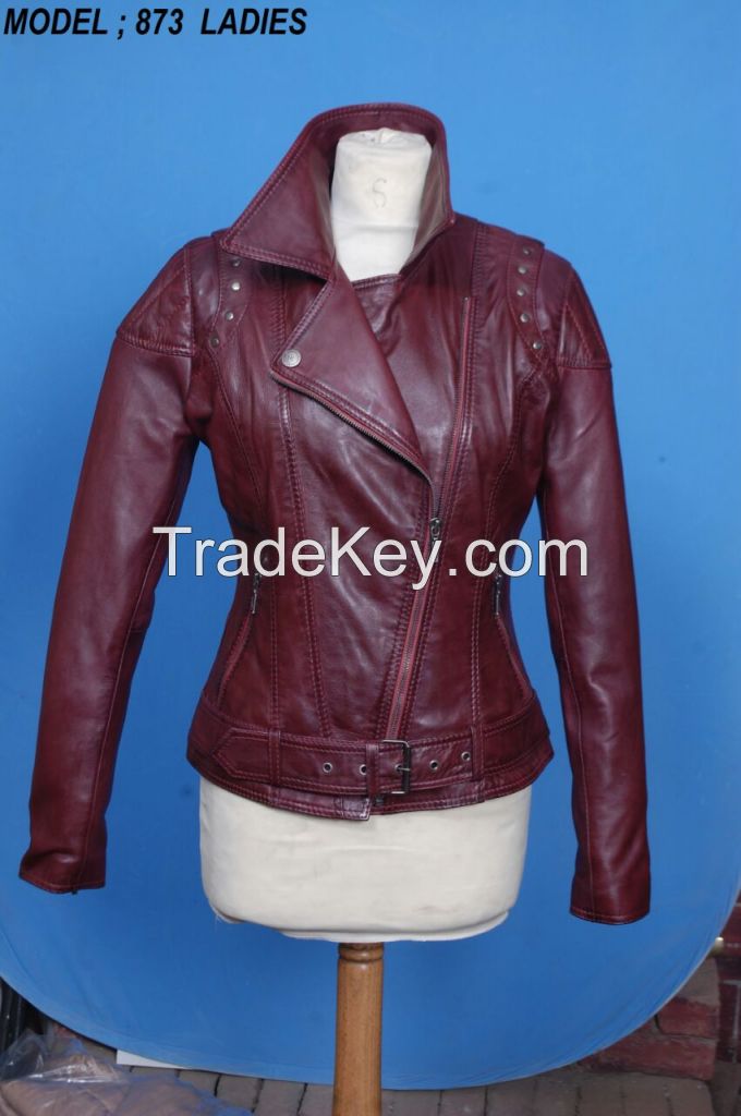 New Fashion Women 100%  Original Lamb Leather Fashion jacket Coat IUI 873
