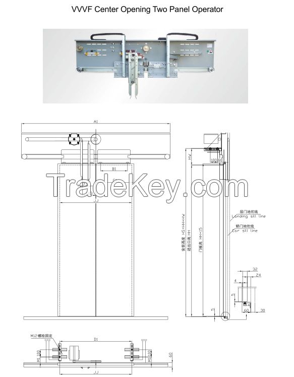 Mitsubishi Type VVVF Elevator Door System