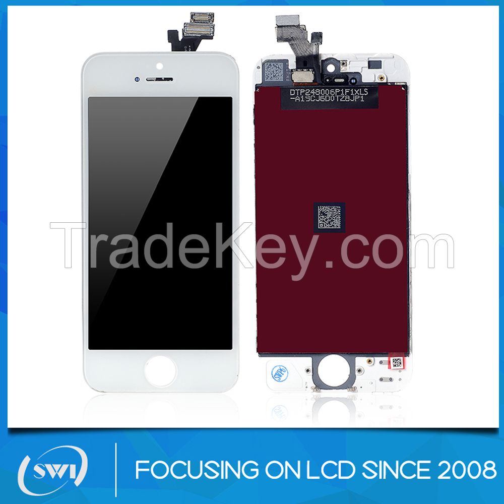 cell phone parts replacement digitizer lcd touch screen for iphone 5, for iphone5 lcd 