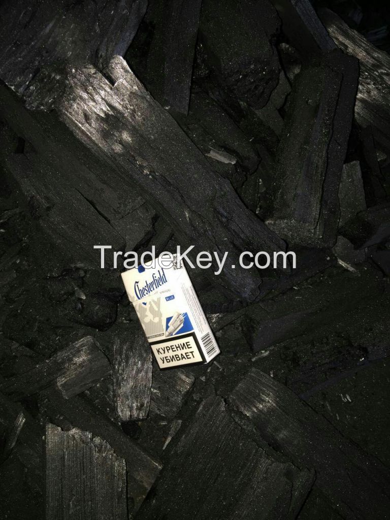 Charcoal mix softwoods and hardwoods